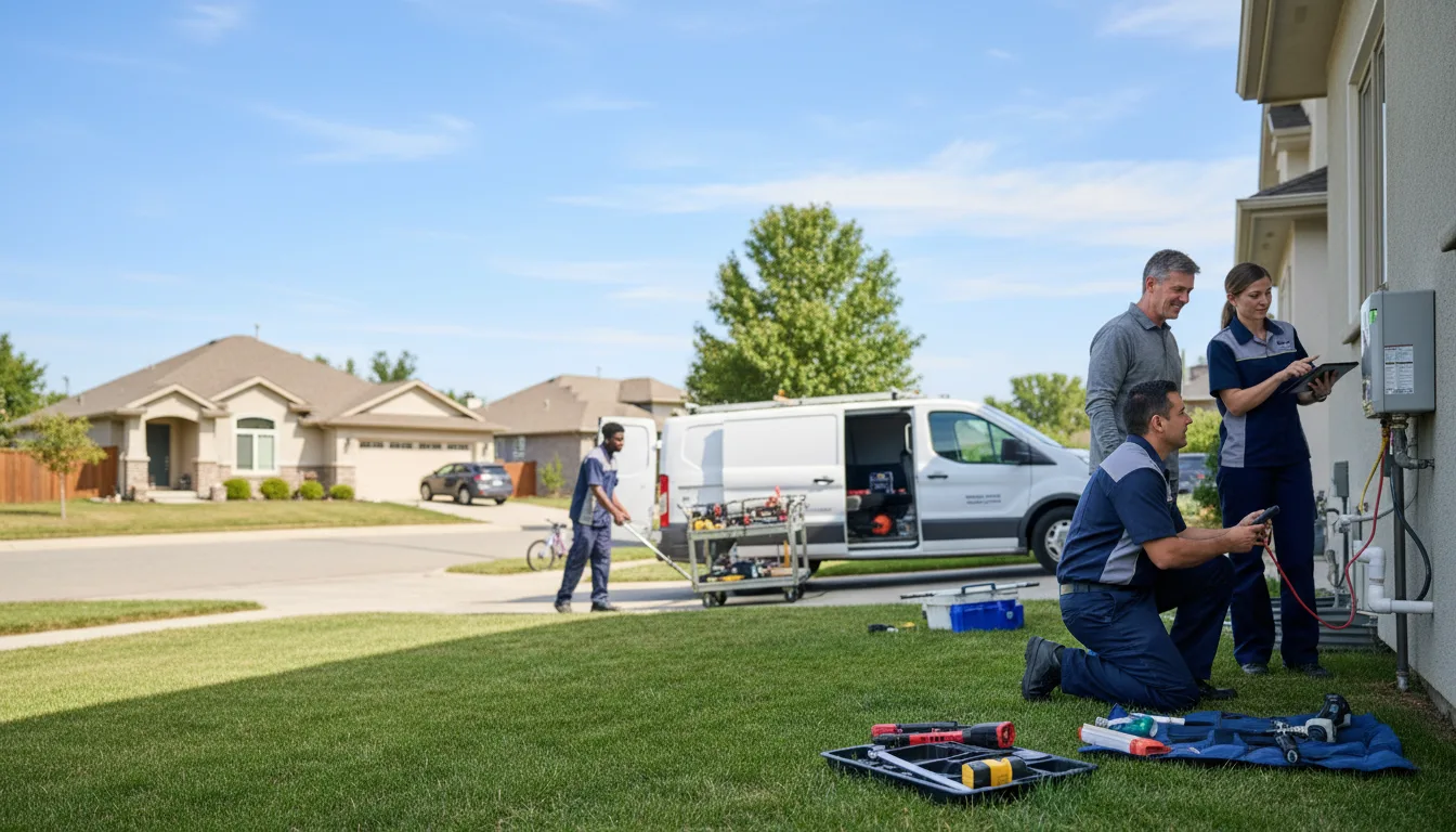 Tankless water heater service in Forreston, TX